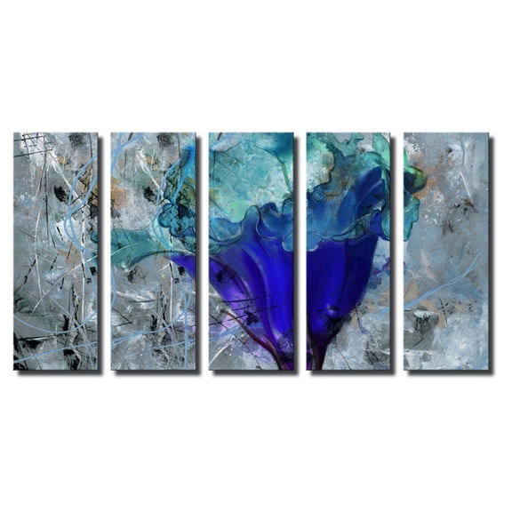 Ready2HangArt Painted Petals LX Canvas Wall Art - 5 pc. Set