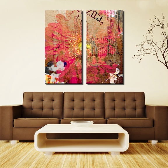 Ready2HangArt 'Painted Petals LXXXV' 2-Piece Canvas Wall Art Set