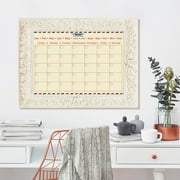 Ready2HangArt R2H Methods 'Postal' Dry Erase Monthly Calendar on ArtPlexi 16 In. H X 20 In. W