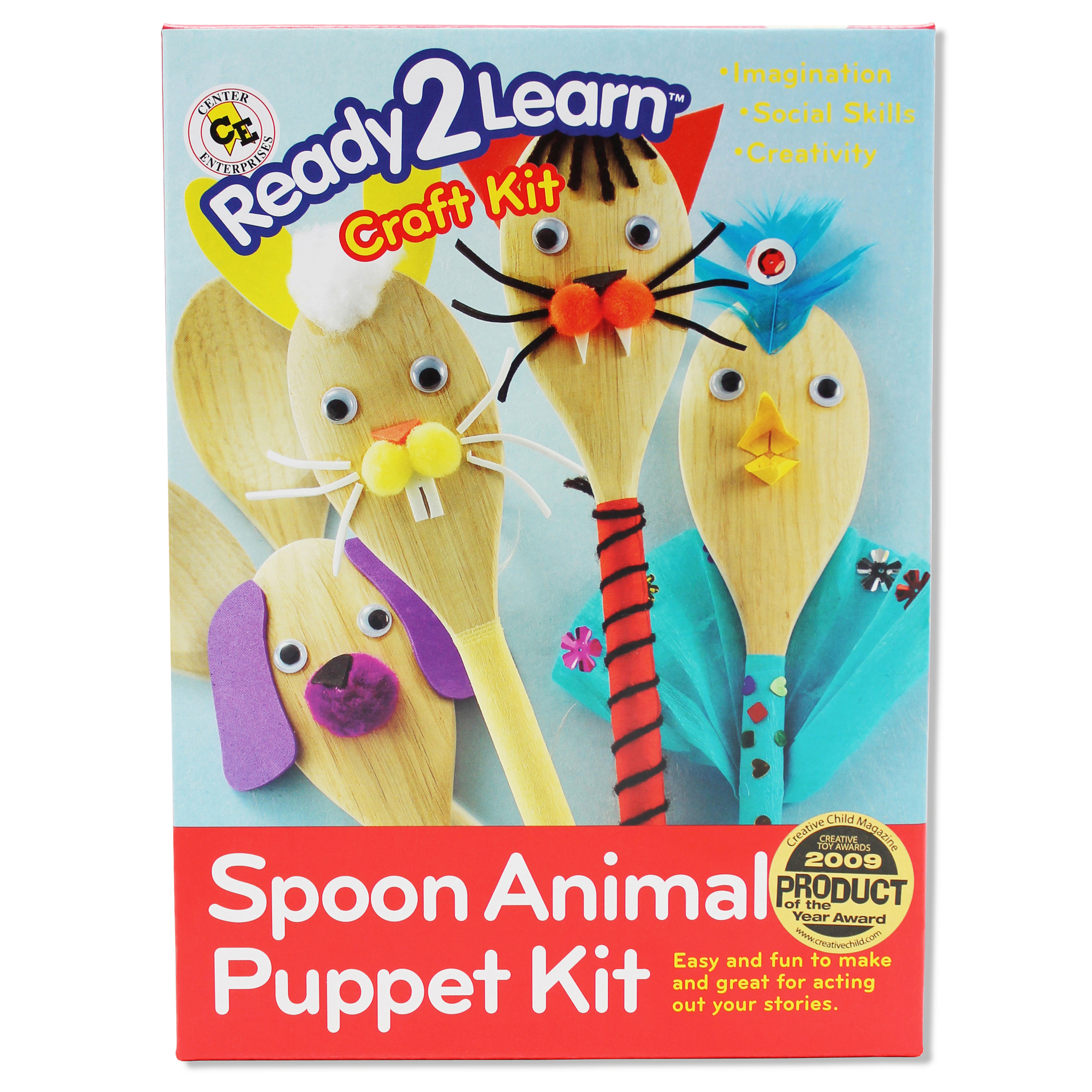 Ready2Learn™ Spoon Animal Puppet Craft Kit