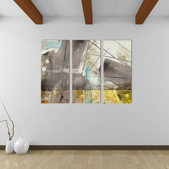 Ready2hangart Bueno Exchange XLIII' 3 Piece Painting Print on Wrapped Canvas Set