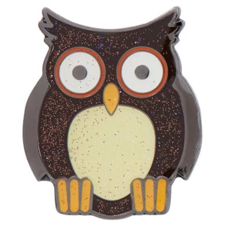 ReadyGolf: Glitter Ball Marker Hat Clip - Owl