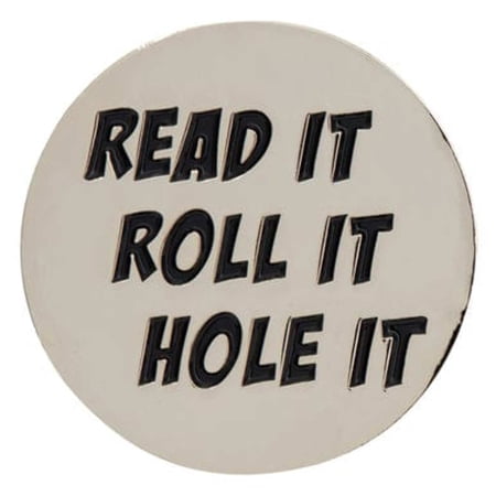 ReadyGolf: Read it, Roll it and Hole it Golf Ball Marker Hat Clip