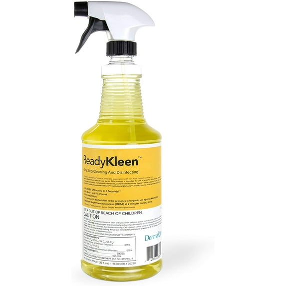 ReadyKleen Antibacterial Disinfectant Spray - 32 oz, 8 Pack Case - Antiviral in 5 Seconds - Germ Eliminator - Eliminates Odors
