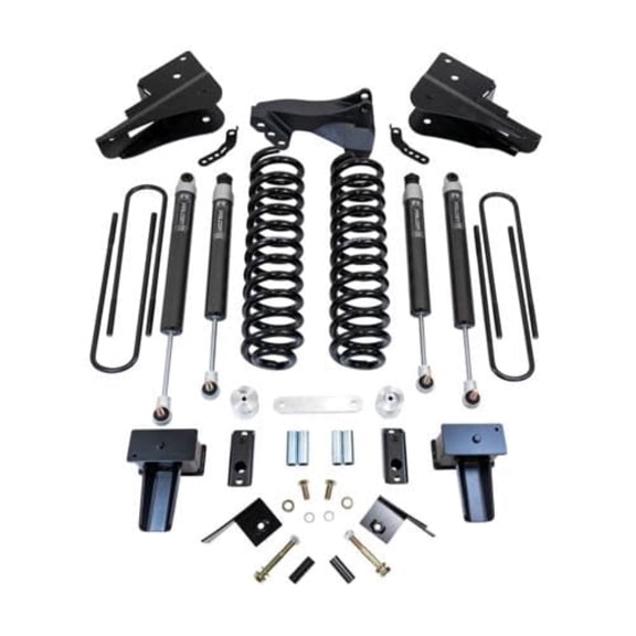 ReadyLIFT 49-23420 4 Coil Spring Lift Kit with Falcon 1.1 Monotube Front/Rear Shocks, Radius Drops, and Front Track Bar Bracket For Ford F250/F350 Diesel 4WD
