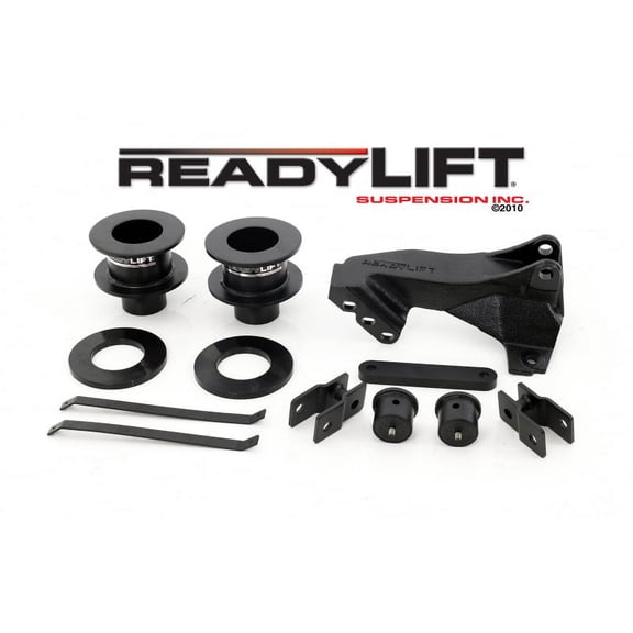 ReadyLift Suspension 05-07 Ford F350/450/550 2.5in Fr Coil Spacer Lvling Kit w/ Track Bar Relocation