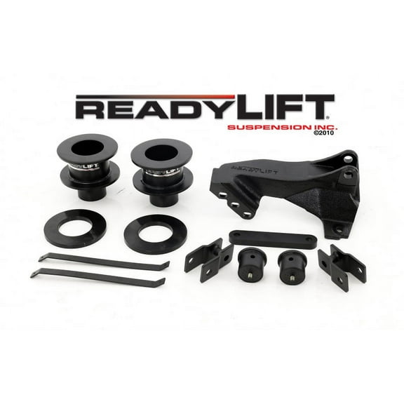 ReadyLift Suspension 08-10 Ford F350/450/550 2.5in Fr Coil Spacer Lvling Kit w/ Track Bar Relocation