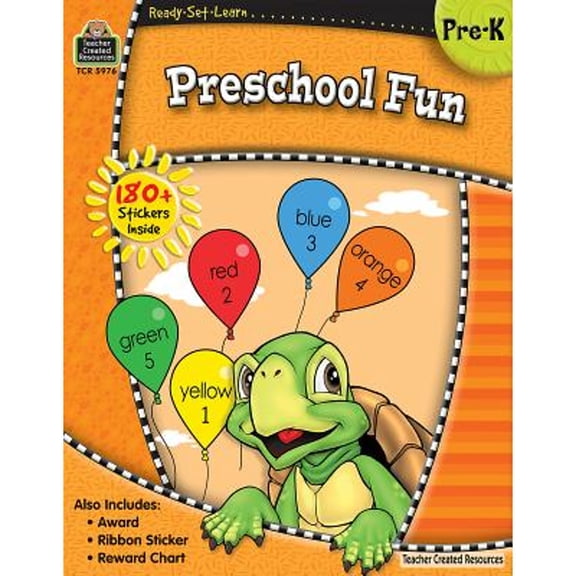 Pre-Owned Ready-Set-Learn: Preschool Fun [With 180+ Stickers, Ribbon Sticker and Reward Chart and Award] (Paperback) 1420659766 9781420659764