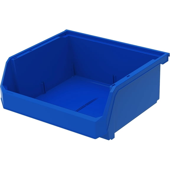 ReadySpace Plastic Containers for Organizing and Storage Bins for Closet, Kitchen, Office, Garage or Pantry Organization, Stackable Bins, Extra Large (14.8" x 16.5" x 7"), 4-Pack, Blue