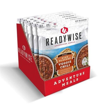 ReadyWise  8 x 11.25 x 9.75 in. High Plateau Veggie Chili Soup - 6 Count
