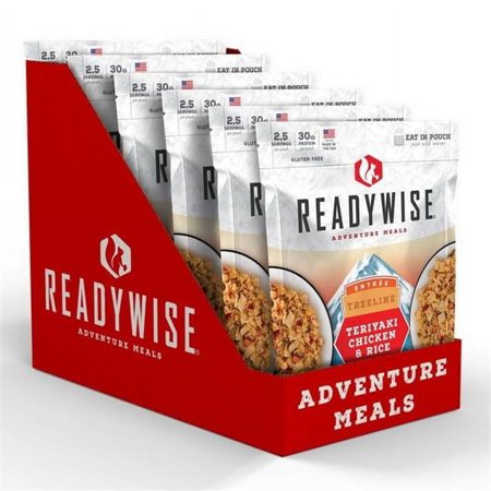 ReadyWise 8 x 11.25 x 9.75 in. Treelline Teriyaki Chicken & Rice - 6 Count