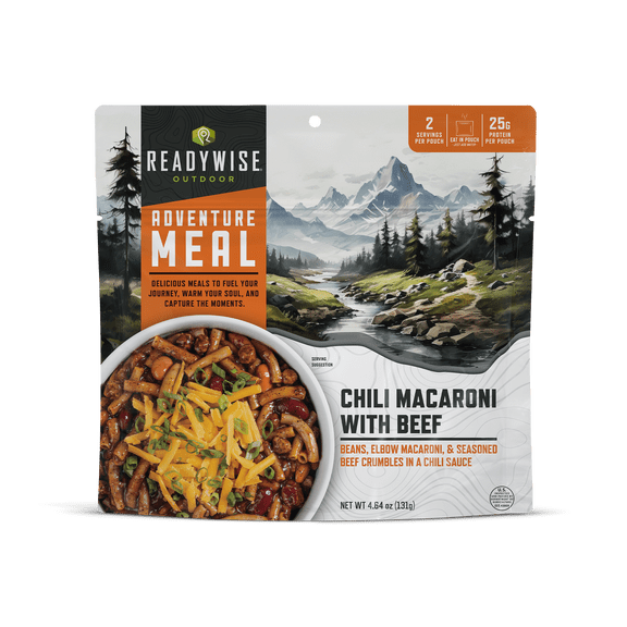 ReadyWise Camping Meal Chili Mac with Beef