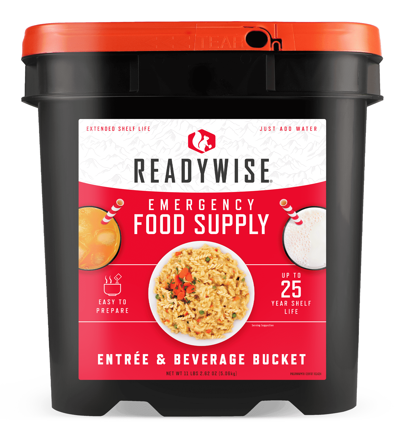 ReadyWise Emergency Food Supply, 120 Serving Entree and Beverage