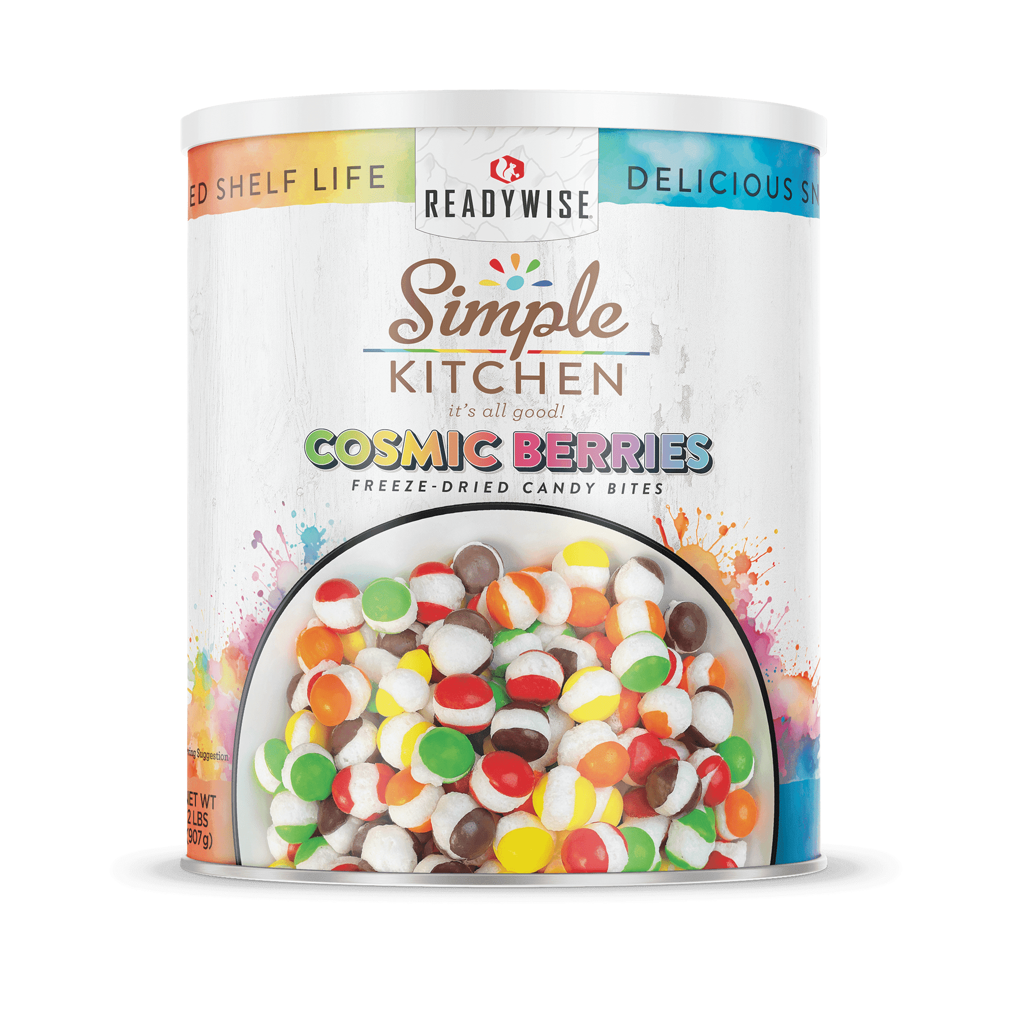 ReadyWise Freeze-Dried Fruit Snack, Long Shelf Life, 91 Servings, 2 lbs