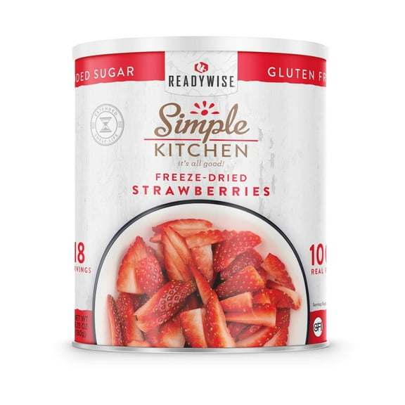 ReadyWise Simple Kitchen FD Sliced Strawberries 18 Servings
