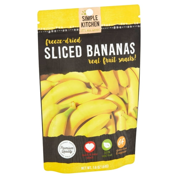 Simple Kitchen Freeze-Dried Sliced Bananas, 1.6 oz