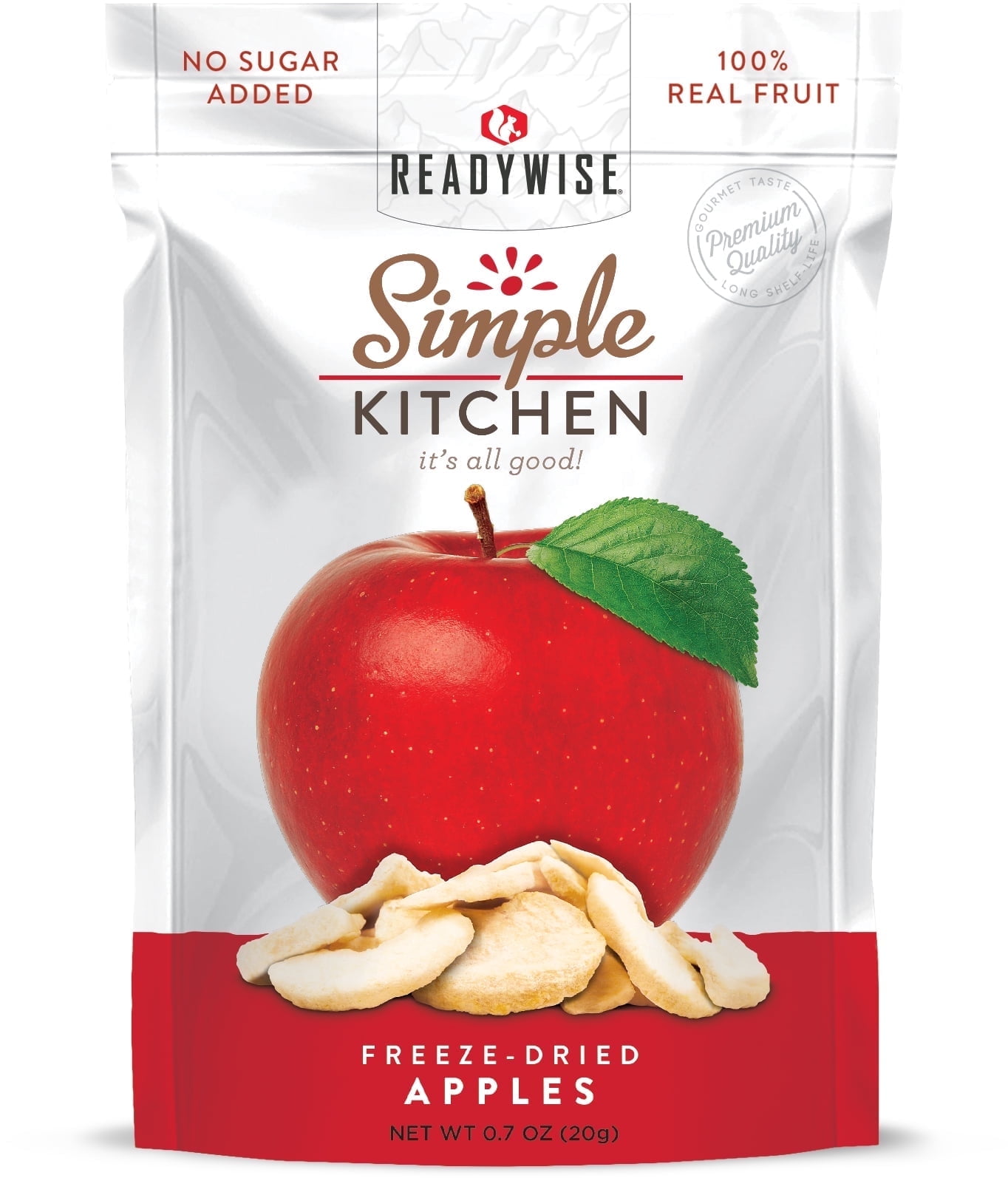 ReadyWise Simple Kitchen Freeze-Dried Sweet Apples, 6-Pack, 0.7 oz