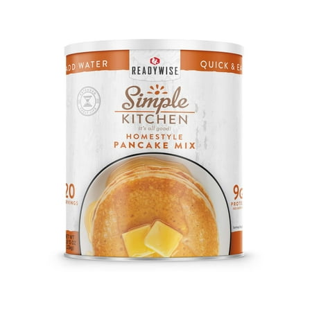 ReadyWise Simple Kitchen Pancake Mix- 20 Serving Can, White