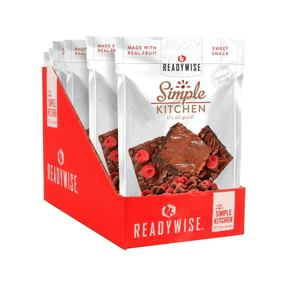 Freeze-Dried Raspberries & Brownie Bites - Gluten Free (6 Single Serving Packets)