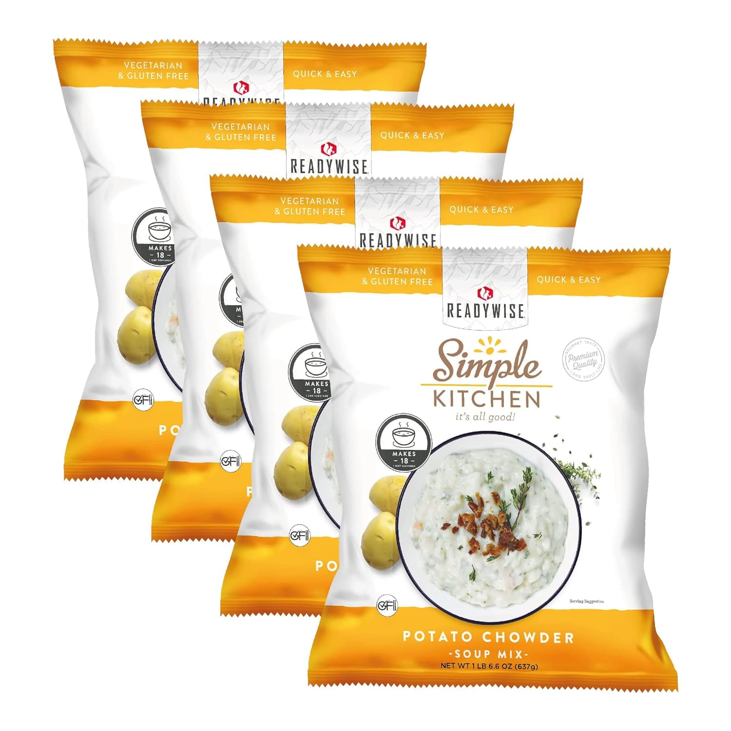 ReadyWise Simple Kitchen Restaurant-Quality Potato Chowder, Great for ...
