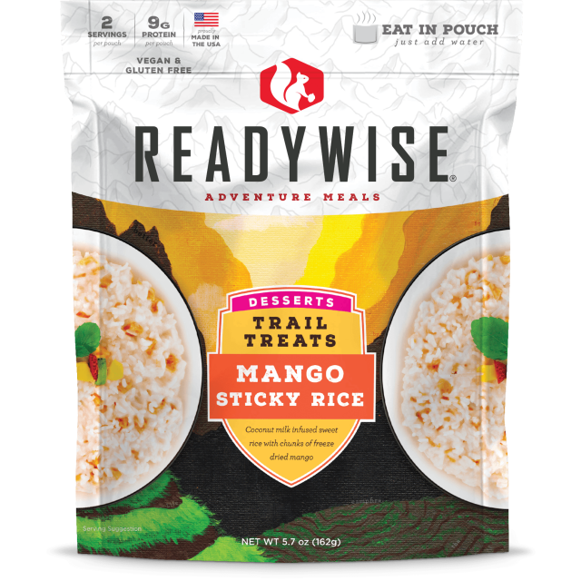 ReadyWise Trail Treats Mango Sticky Rice 6 Ct Case