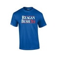 thumbnail image 1 of Reagan Bush 1984 Presidential Campaign Political Design Men's Short Sleeve T-shirt President Retro 80's Condervative Republican-Royal-Small, 1 of 4