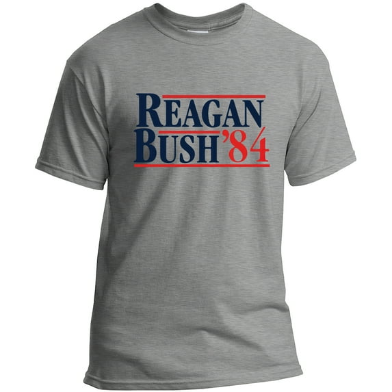 Reagan Bush 1984 Republican Presidential Election GOP T-Shirt White M
