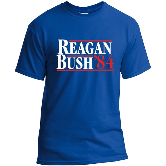 Reagan Bush '84 Presidential Campaign Logo T-Shirt