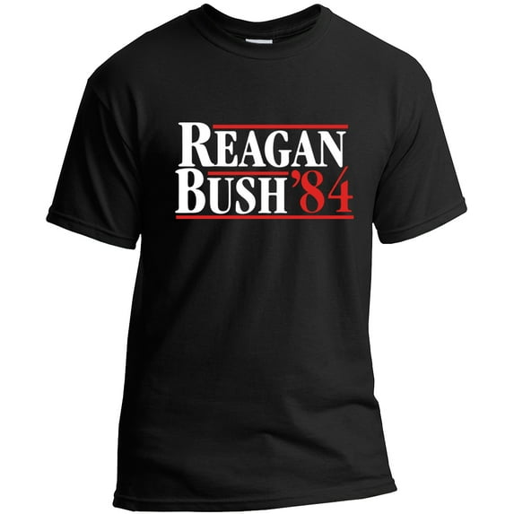 Reagan Bush '84 Presidential Campaign Logo T-Shirt (L)