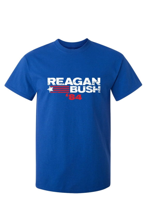 Reagan Bush 84 Shirt Casual Fun Saying Humor Graphic Tees Sarcastic Novelty Gift Apparel For Party Lovers Funny T Shirt For Men