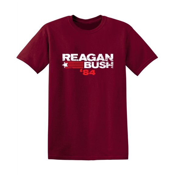 Reagan Bush 84 Shirt Casual Fun Saying Humor Graphic Tees Sarcastic Novelty Gift Apparel For Party Lovers Funny T Shirt For Men