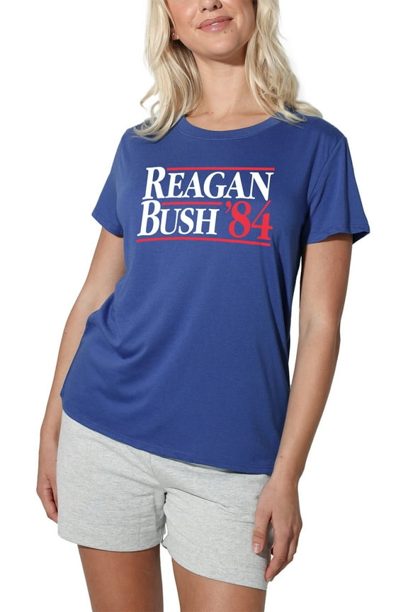 Reagan Bush 84 Women's Loose Fit Graphic T-Shirt – Casual Short Sleeve