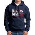 thumbnail image 1 of Reagan Bush '84 Hooded Sweatshirt GOP Political Vintage Hoodie, 1 of 3