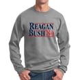 thumbnail image 1 of Reagan Bush Sweatshirt 84 Republican GOP Crewneck Distressed, 1 of 4