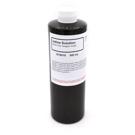 Reagent-Grade Iodine Solution, 500mL - The Curated Chemical Collection