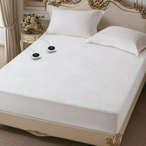 Reaks Queen Size Electric Heated Mattress Pad - 10 Heating Settings, 1-12 Hours Auto off