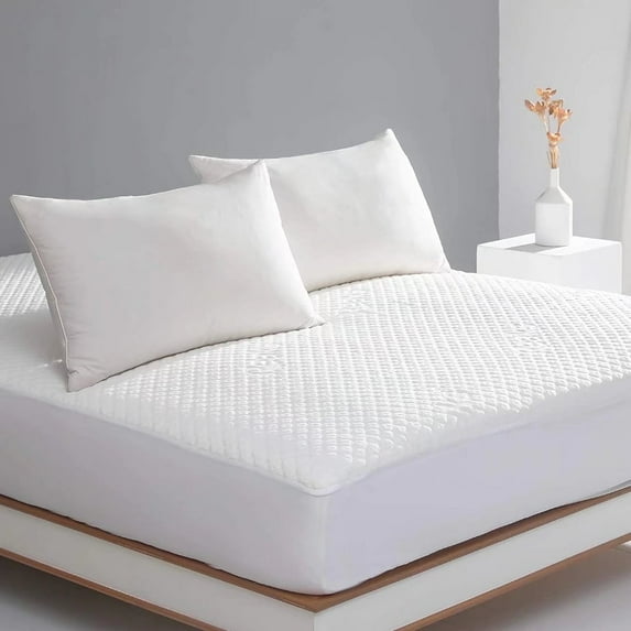 Reaks Queen Size Waterproof Mattress Protector, Rayon from Bamboo Cooling 3D Air Mattress Cover 18" Deep Pocket