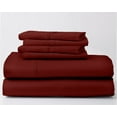 thumbnail image 1 of 1000-Thread-Count 100% Egyptian Cotton 6 PC Sheet Set |Twin, Burgundy| 12" Deep Pockets, 1 of 8