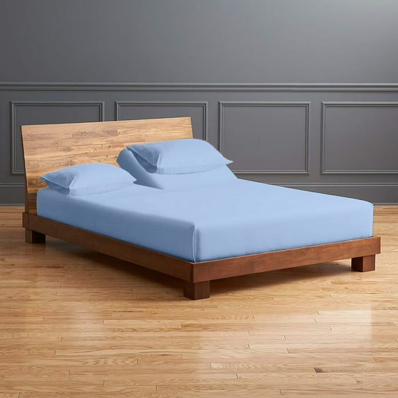 Real 1000 Thread Count 100% Egyptian Cotton, Flex Top Cal-King Sheet Set for adjustable bed - Fits Upto 18 Inch Deep Pocket, Split Top Sheet Sets - (Split Head California King- 40" Split, Light Blue)