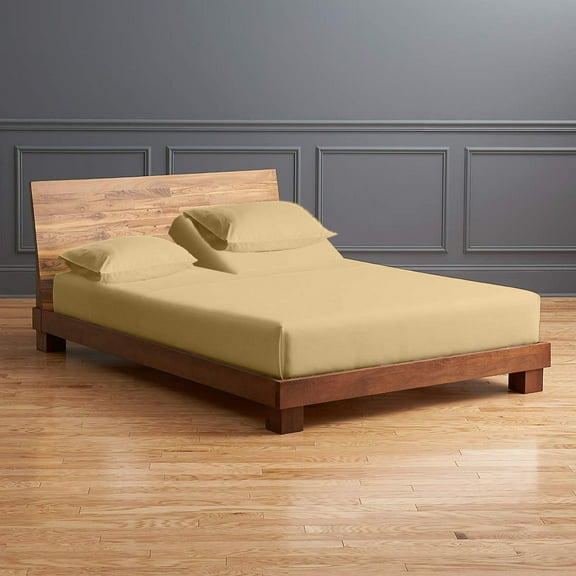 Real 1000 Thread Count 100% Egyptian Cotton, Flex Top King Sheet Set for adjustable bed - Fits Upto 18 Inch Deep Pocket, Split Top Sheet Sets - (Split Head King- 30" Split, Taupe)