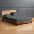 thumbnail image 1 of Real 1000 Thread Count 100% Egyptian Cotton, Flex Top Queen Sheet Set for adjustable bed - Fits Upto 10 Inch Deep Pocket, Split Top Sheet Sets - (Split Head Queen- 38" Split, Dark Grey), 1 of 7