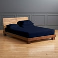 thumbnail image 1 of Real 1000 Thread Count 100% Egyptian Cotton, Flex Top Queen Sheet Set for adjustable bed - Fits Upto 10 Inch Deep Pocket, Split Top Sheet Sets - (Split Head Queen- 30" Split, Navy Blue), 1 of 7