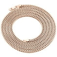 thumbnail image 1 of Real 10K Rose Gold 3D Hollow Franco Box Link Chain 3mm Necklace 24 Inches, 1 of 5