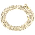 thumbnail image 1 of Real 10K Yellow Gold Diamond Cut Figaro Style Chain 2mm Necklace 22 Inches, 1 of 7