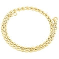 thumbnail image 1 of Real 10K Yellow Gold Diamond Cut Rice Bead Ball Chain 2mm Necklace 18 Inches, 1 of 6