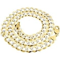 thumbnail image 1 of Real 10K Yellow Gold Solid Diamond Cut Cuban Link Chain 11.50mm Necklace 20", 1 of 5