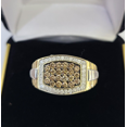 thumbnail image 1 of Real 10k Yellow Gold Diamond Mens Ring Band Wedding Casual Genuine Natural, 1 of 7
