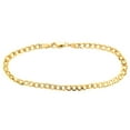 thumbnail image 1 of Real 10k Yellow Gold Hollow Cuban Men and Women Bracelet/Anklet 2.5 mm, 7" to 10", 1 of 6