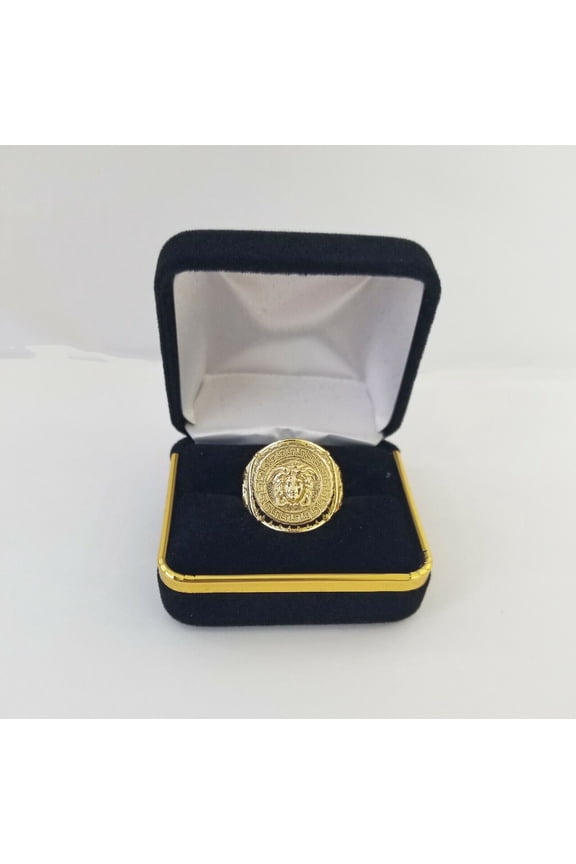 Real 10k gold circular sizable ring ,10kt yellow All Sizes Casual Circle Band Men (Ring Sizes (in):6;)