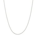 thumbnail image 1 of Real 10kt White Gold .5mm Box Chain; 14 inch; for Adults and Teens; for Women and Men, 1 of 1